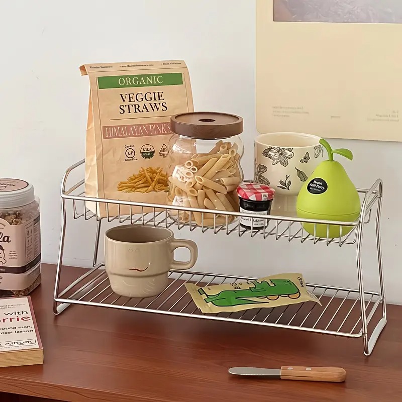 Sports Equipment Storage Rack - 2-Tier Countertop Storage Rack - for