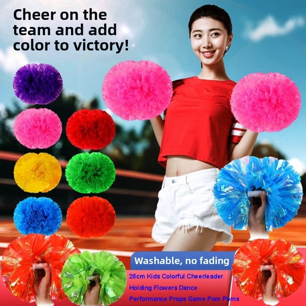 26cm Kids Game Pom Poms Multic - Cheerleading Pom Pom review and price