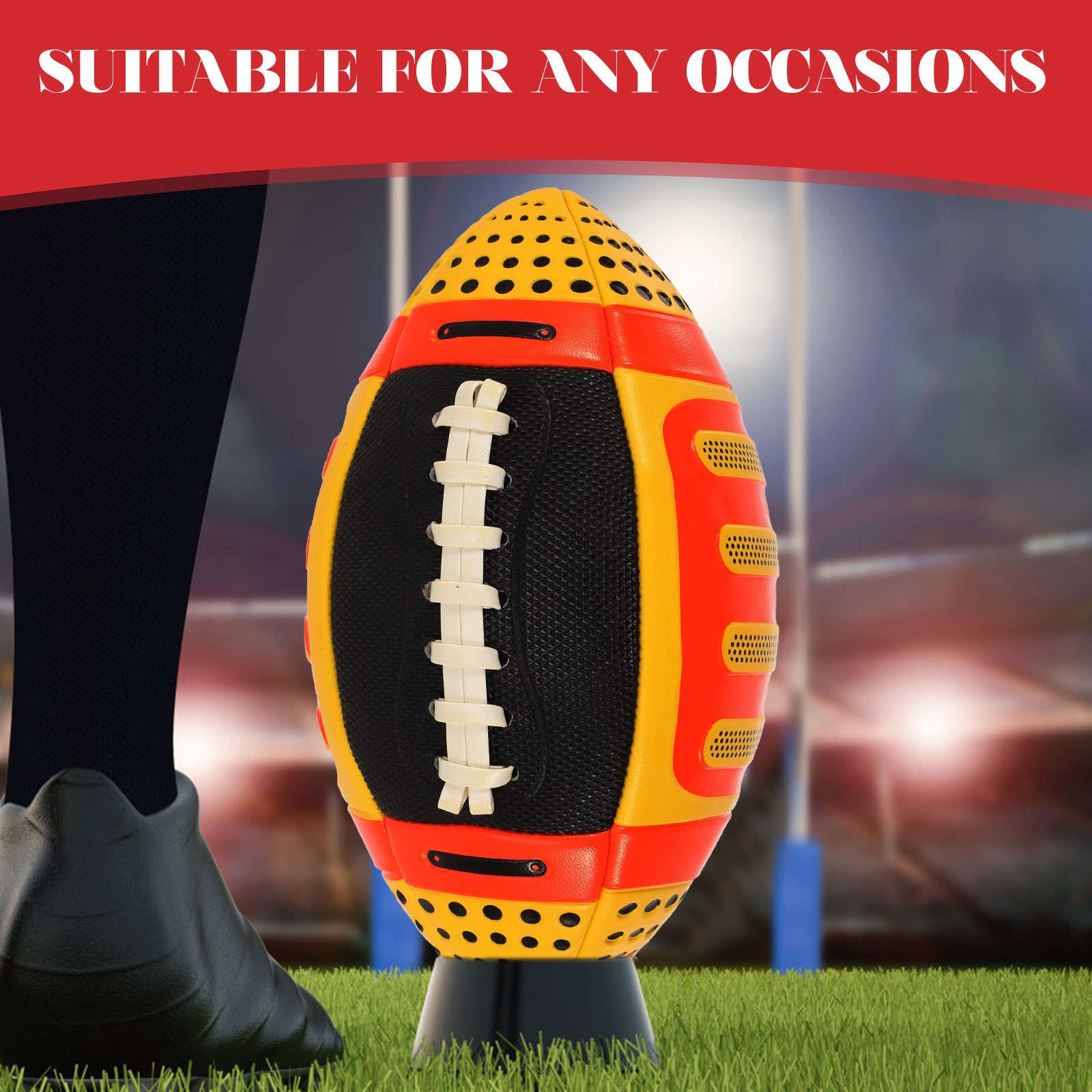 Rugby Ball Premium PU Material - Rugby Training Ball review and price