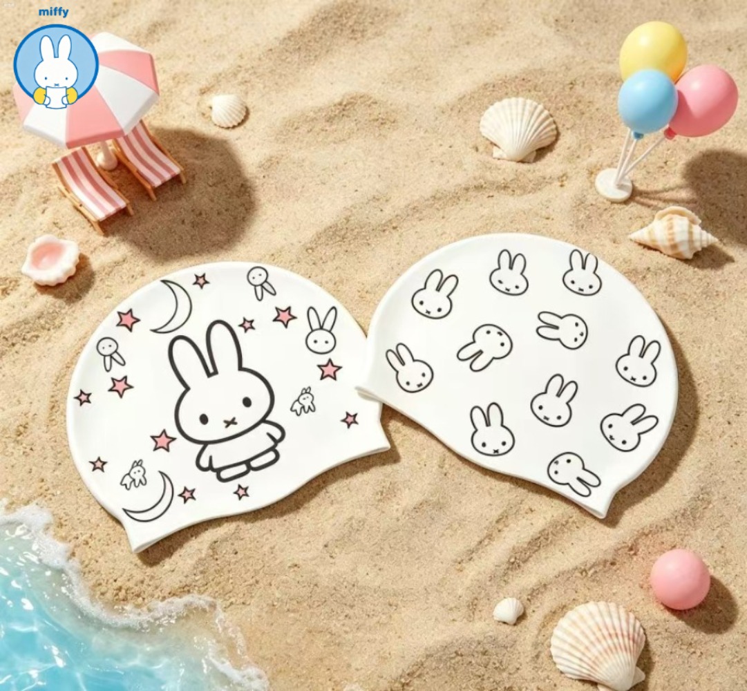 Kawaii Miffy New Cute Silicone - Swim Cap Silicone review and price
