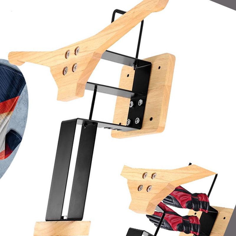 Wood Motorcycle Helmet Holder  - Sports Equipment Storage Rack review and price