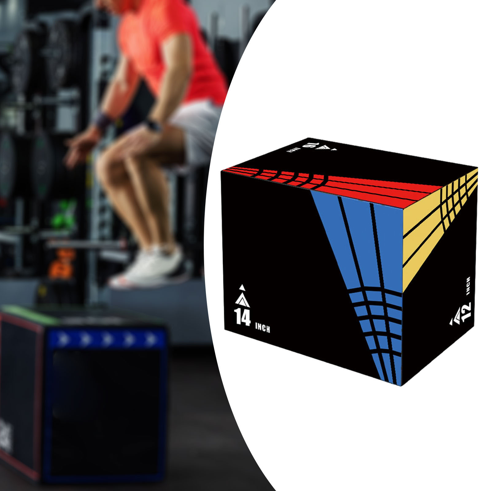 3-in-1Jump Box Plyometric Box  - Sports Equipment Storage Rack review and price