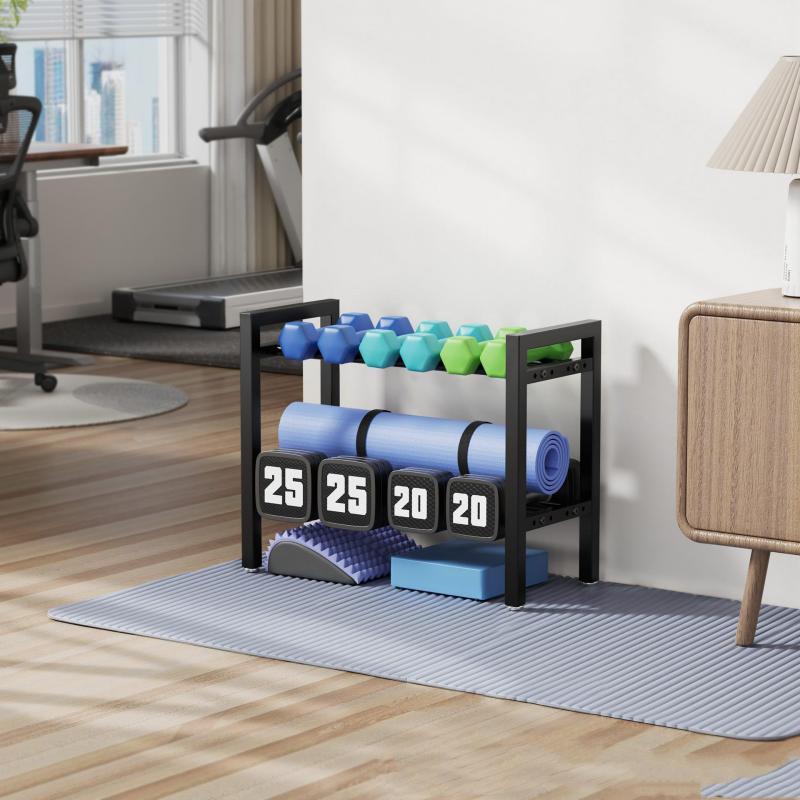 Adjustable Metal Dumbbell Rack - Sports Equipment Storage Rack review and price