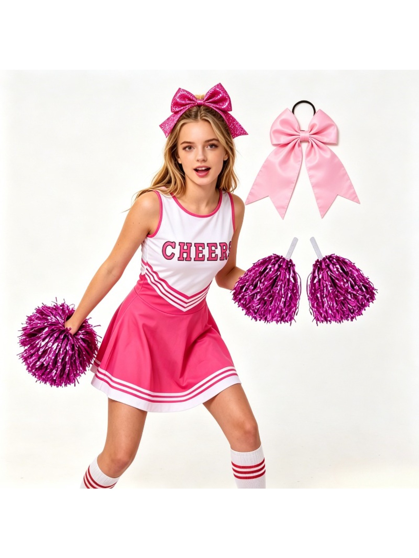 Printed Cheerleading Set Women - Cheerleading Pom Pom review and price