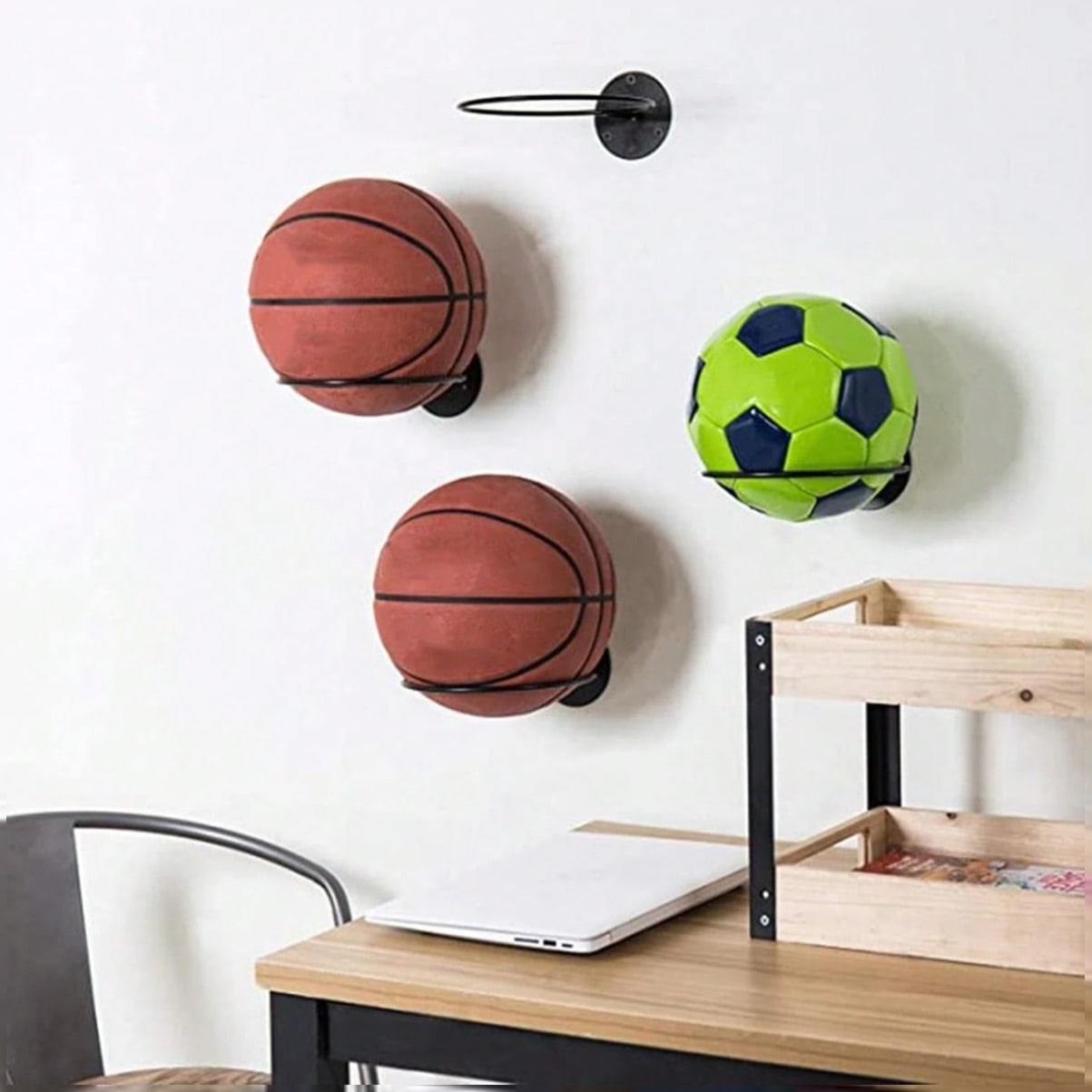 Space Saving Wall Mounted Bask - Sports Equipment Holder review and price