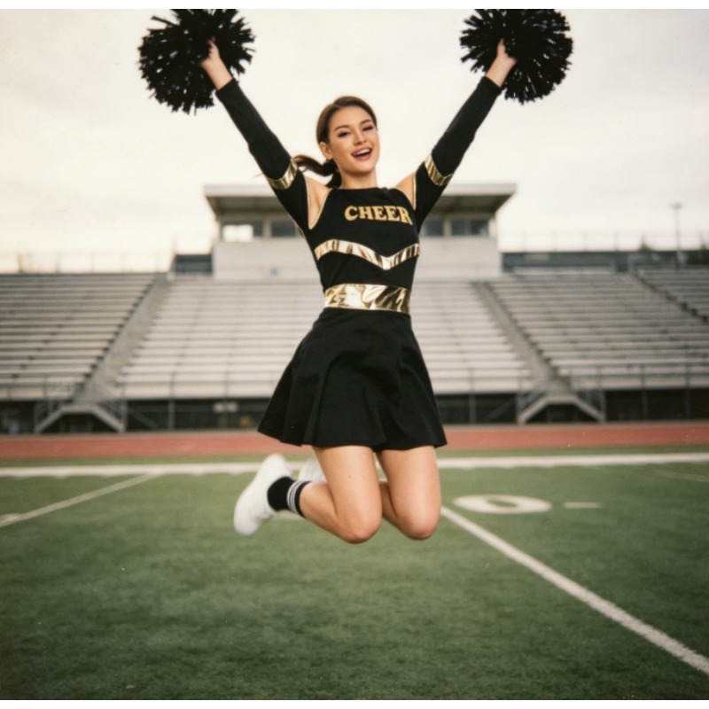 European American Cheerleader  - Cheerleading Pom Pom review and price