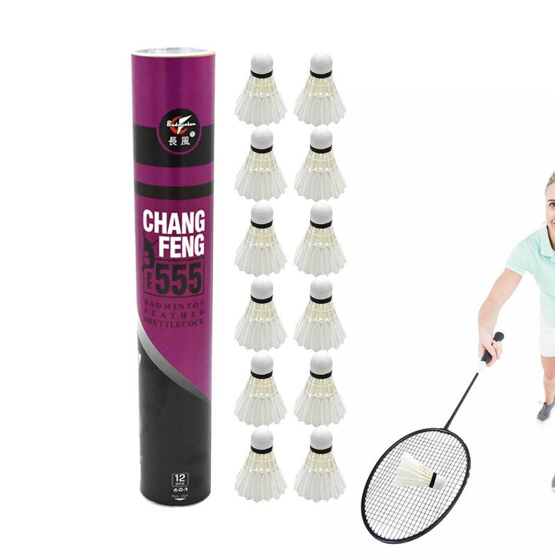 12Pcs/lot Badminton Natural Du - Sports Equipment For Badminton review and price