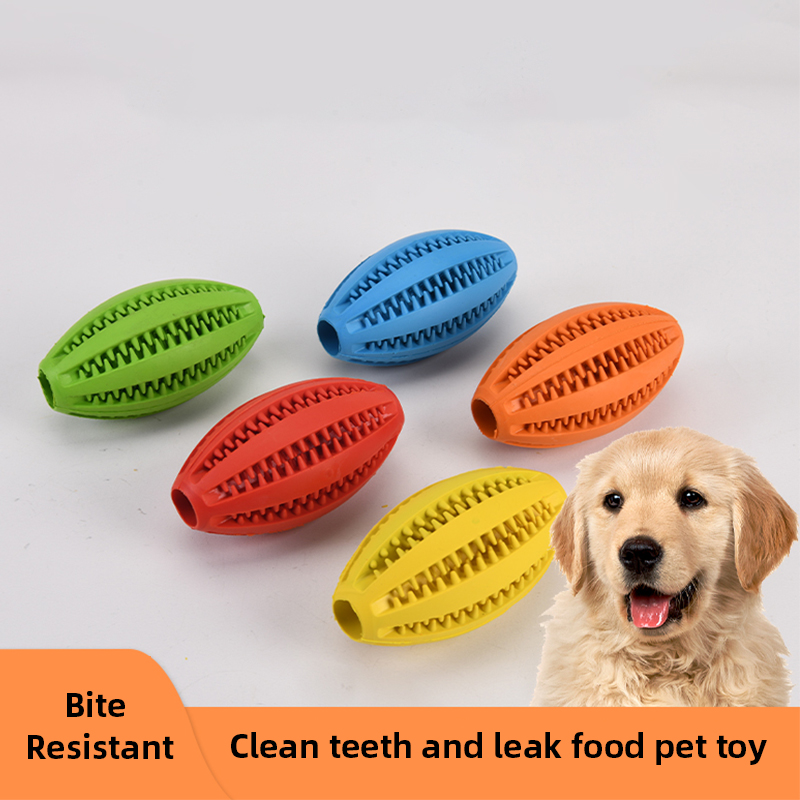 Dog Rubber Leakage Ball Dogs M - Rugby Training Ball review and price