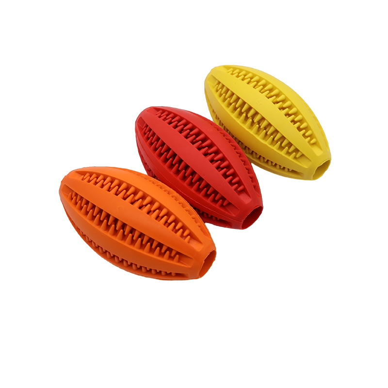 Dog Rubber Leakage Ball Dogs M - Rugby Training Ball review and price