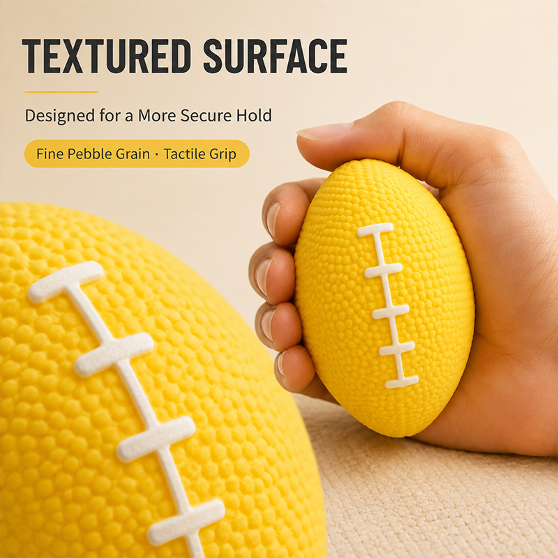 8cm Yellow Rugby Shape Hand Gr - Rugby Training Ball review and price