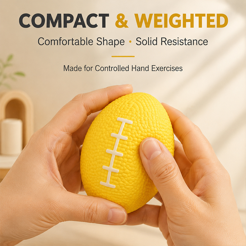 8cm Yellow Rugby Shape Hand Gr - Rugby Training Ball review and price