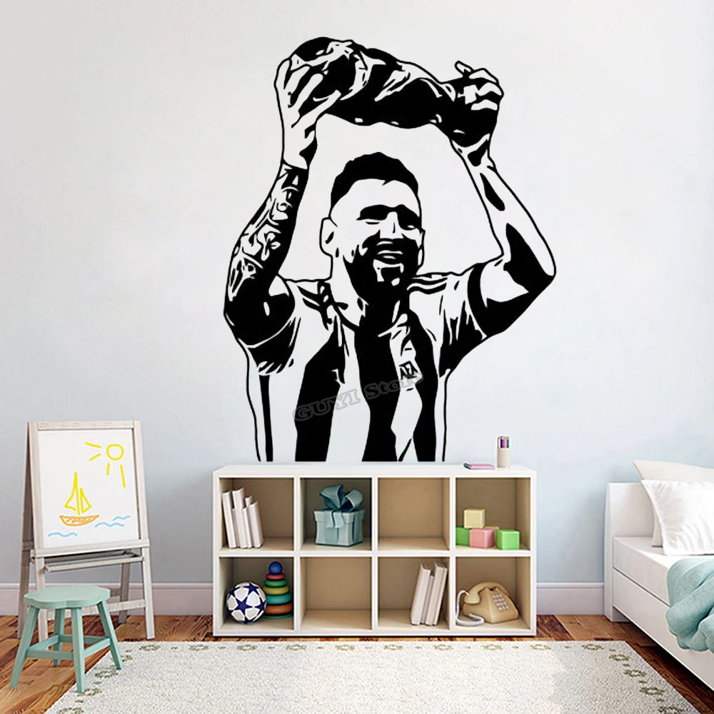 Messi Wall Sticker Vinyl Decal - Sports Equipment Poster review and price