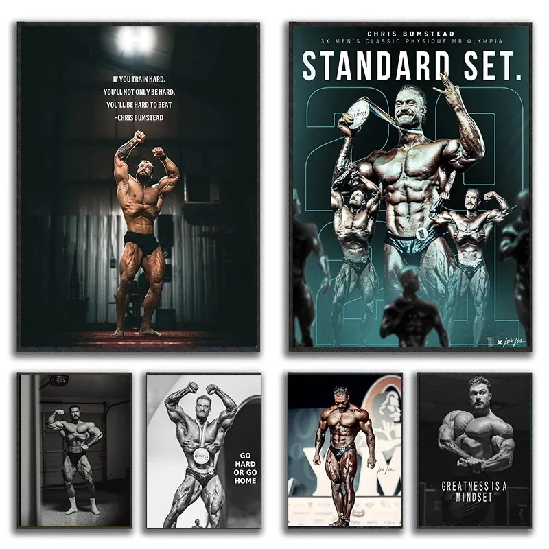 Canvas Painting Chris Bumstead - Sports Equipment Poster review and price