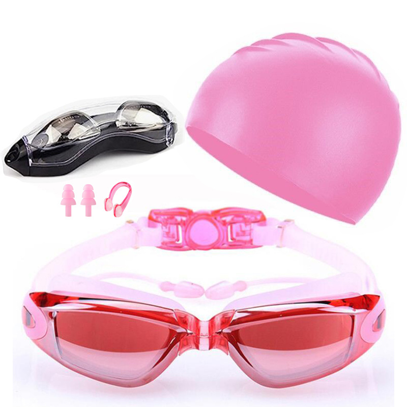 Adult Summer Swimming Goggles  - Swim Cap Silicone review and price