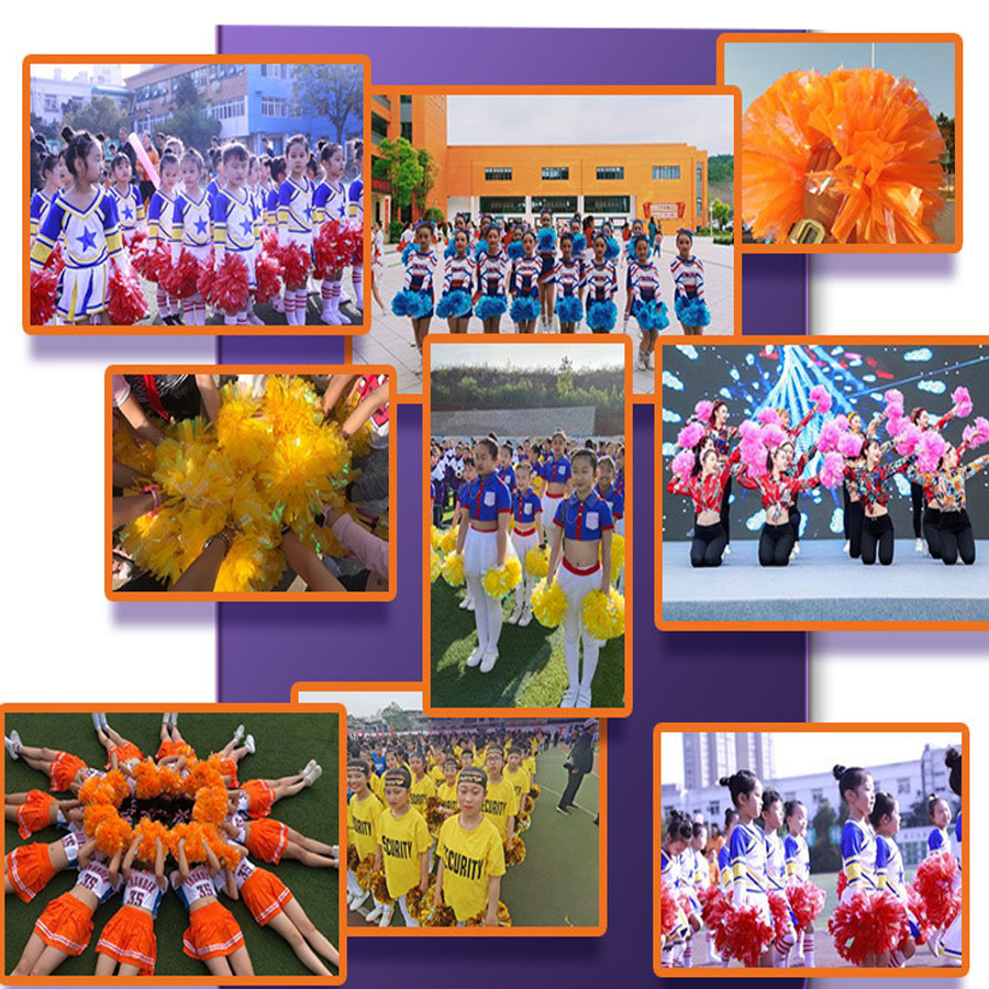 1Pcs Metallic PET Cheerleader  - Cheerleading Pom Pom review and price