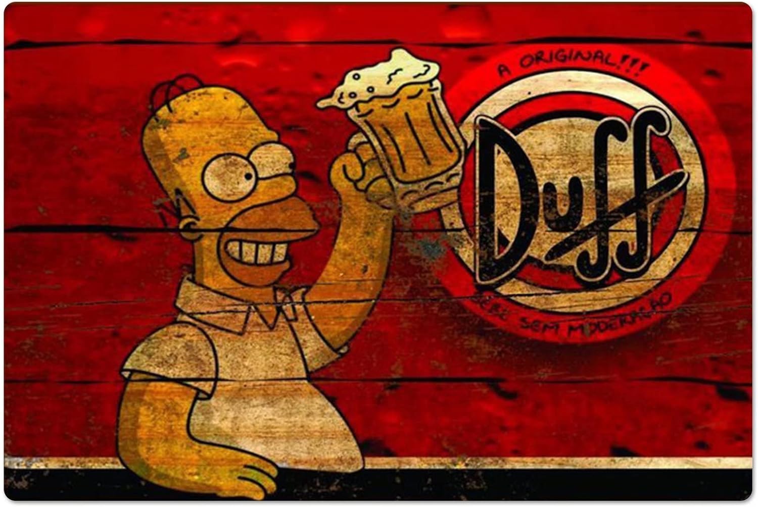 Retro Metal Poster Homer Duff  - Sports Equipment Poster review and price
