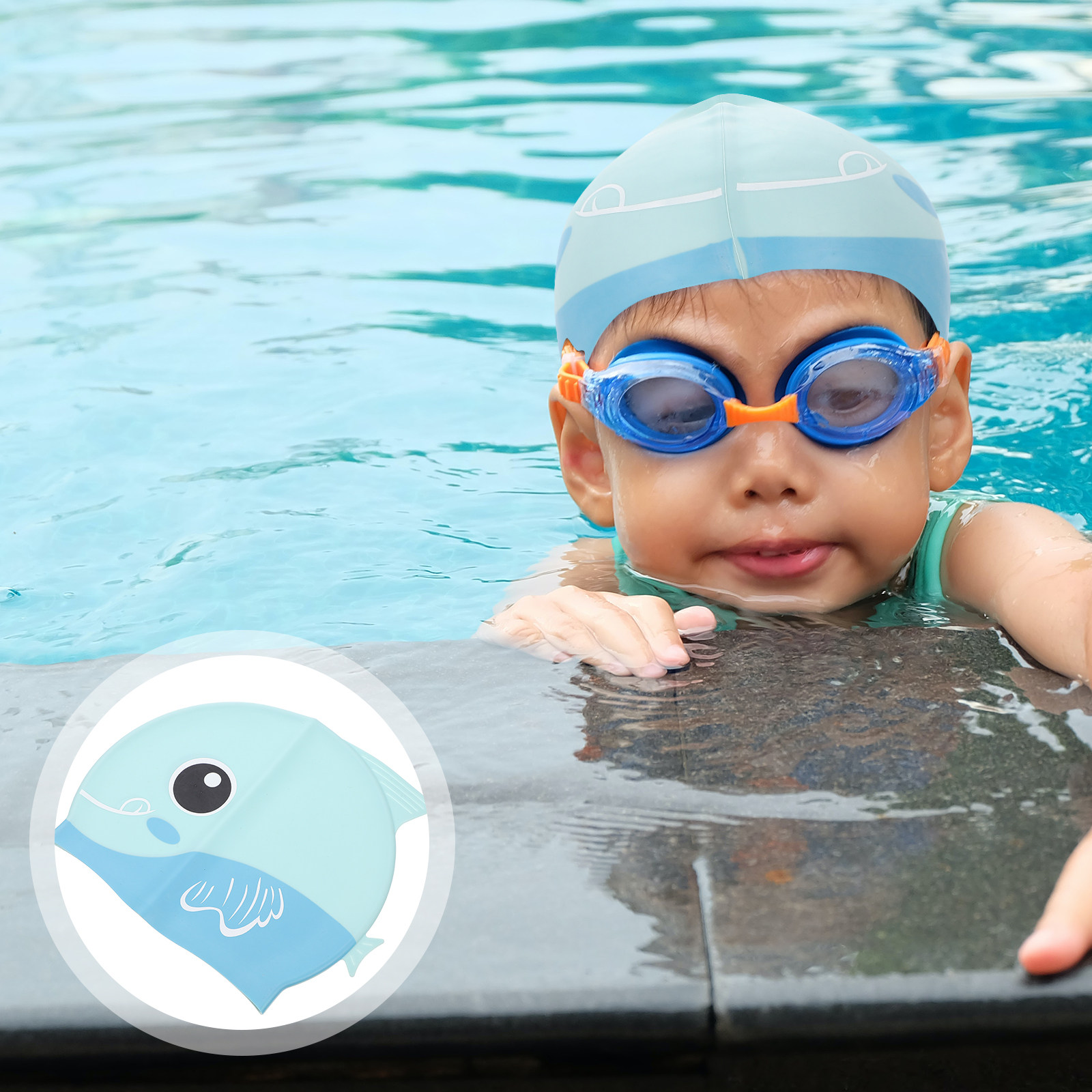 Silicone Swim Cap Cartoon Kids - Swim Cap Silicone review and price