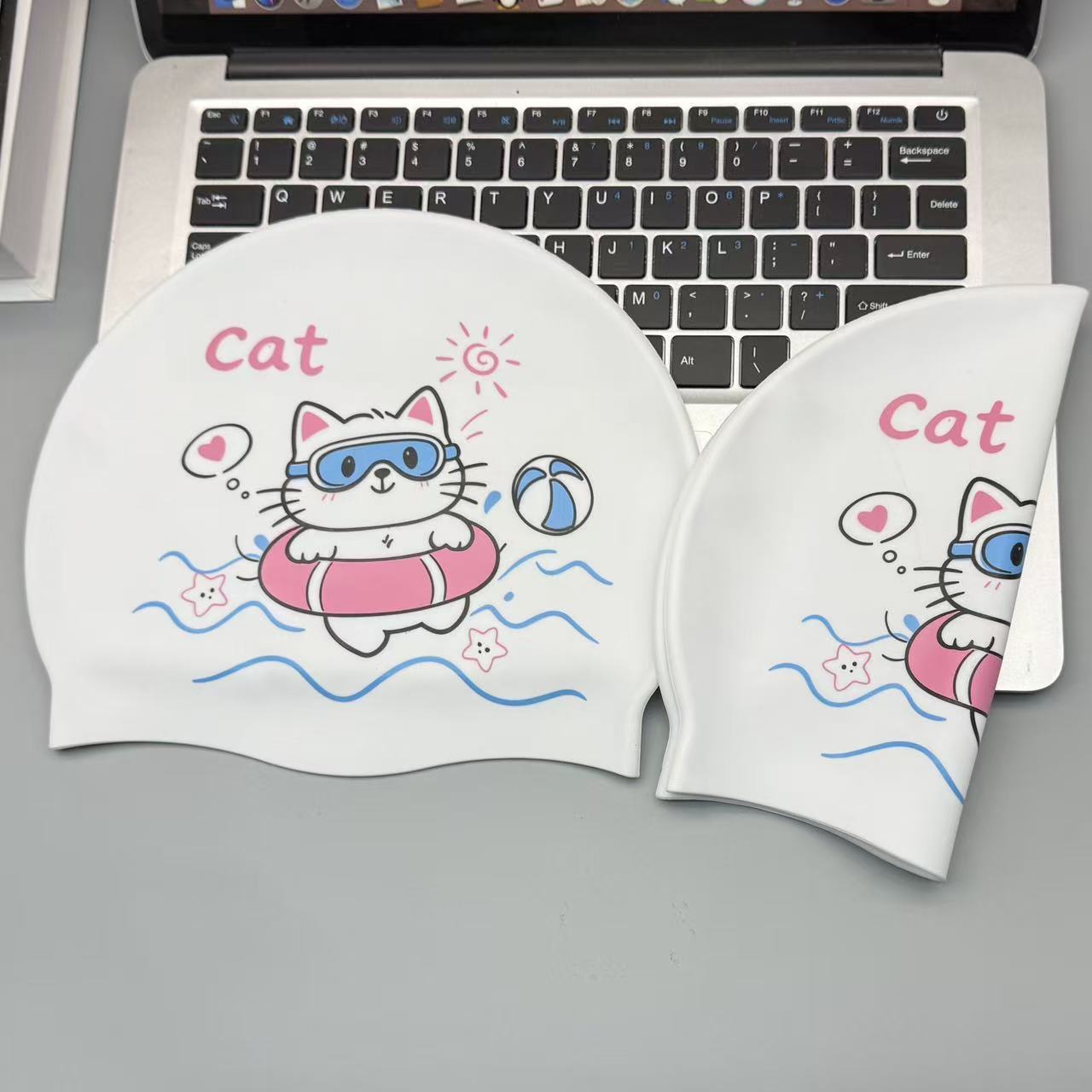 Cute Kitten Silicone Swim Cap  - Swim Cap Silicone review and price